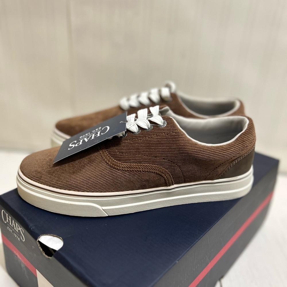 Chaps Men's Corduroy Brown Sneakers